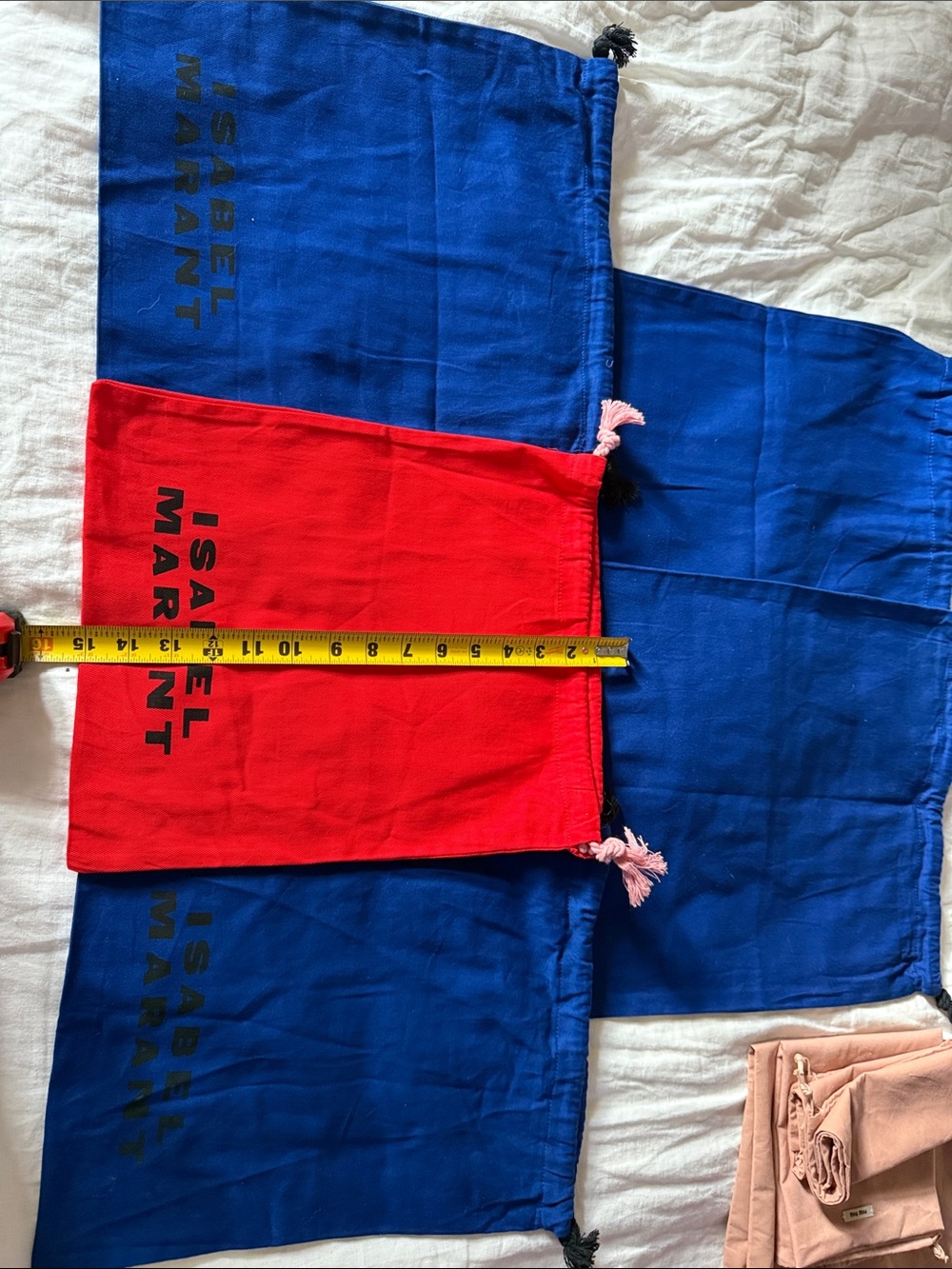Isabel Marant Blue and Red Dust Bags Set - Picture 5 of 8